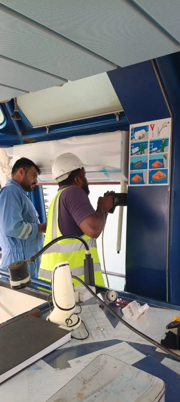 Industrial AC setup UAE project site